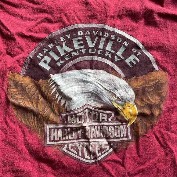 🦅 Vintage Harley Davidson Pikeville, KY T-Shirt - Picture 6 of 7